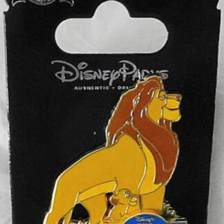 Disney Lion King 20th Anniversary Pin Blue Logo LE Pin New On Card Front