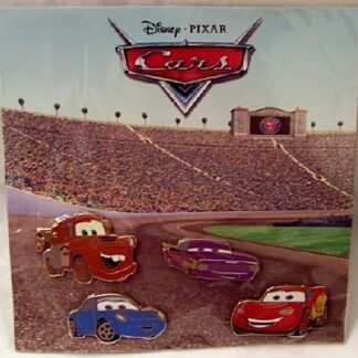 Disney Pixar Radiator Springs Cars LE 350 Pin Set 4-Pc. New On Scenic Backing Card Front