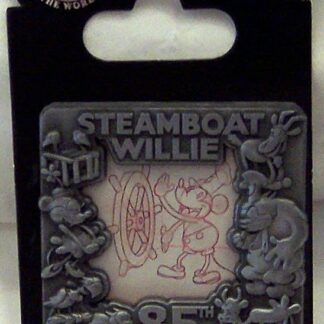 Disney Steamboat Willie 85th Anniversary LE 2500 Pin New On Card Front