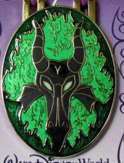 Disney WDW Magical Manifestations Maleficent Dragon Limited Edition Pin New On Card Inside Of Pin