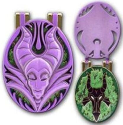 Disney WDW Magical Manifestations Maleficent Dragon Limited Edition Pin New Stock Photo Showing Closed And Open Pin