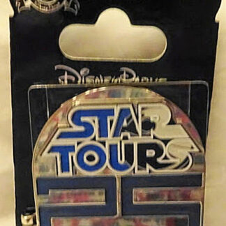 Disney WDW Star Tours 25th Anniversary LE Hinged Pin New On Card Front