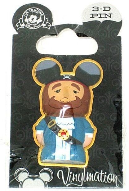 Pirates Caribbean Vinylmation 3D Pin Disney Auctioneer New On Card