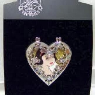 DISNEY SNOW WHITE JEWELED HINGED LE 300 PIN New On Card Front