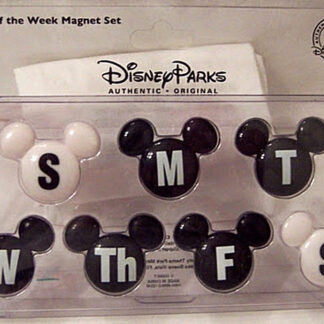 Disney Parks Mickey Icon Days Of The Week Magnet Set New In Pack Front