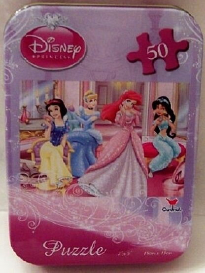 Disney Princess 50 Piece Puzzle In Collectible Mini Tin Front