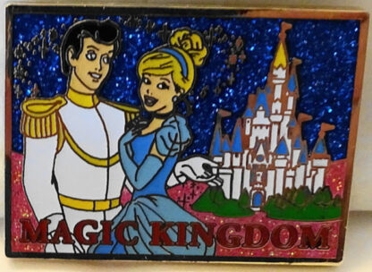 Disney WDW Cinderella & Prince Postcard Passholder 2015 LE Pin New Front Closed