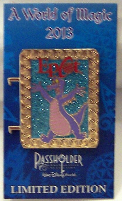 Disney WDW Figment Passholder A World Of Magic 2013 LE 2500 Pin New On Card