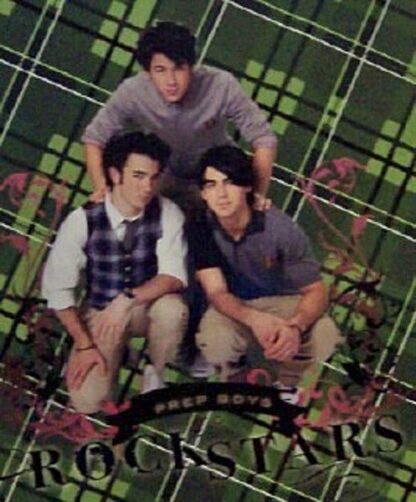 Disney Jonas Brothers Green Journal Front Closeup