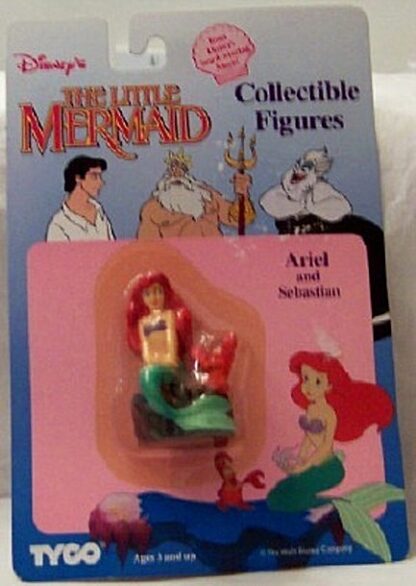Disney Little Mermaid Ariel & Sebastian Collectible Tyco Figure Front
