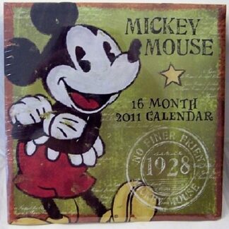 Disney Retro Mickey Mouse 16 Month 2011 Calendar New Front