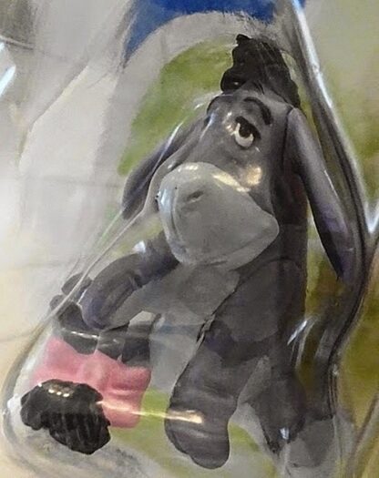 Disney Winnie the Pooh Eeyore 2 Inch Figurine New In Pack Closeup 3