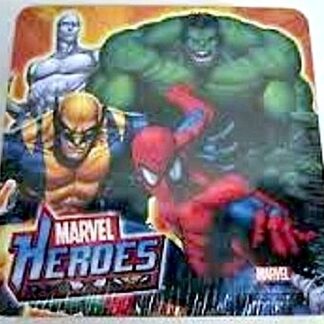 Marvel Heroes Spider-Man Hulk Wolverine Silver Surfer 6 Coasters Front