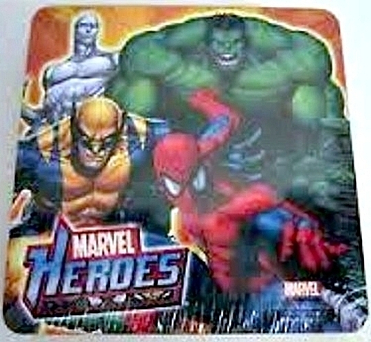 Marvel Heroes Spider-Man Hulk Wolverine Silver Surfer 6 Coasters Front