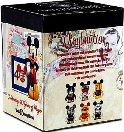 Disney Vinylmation Celebrating 40 Years Of Magic Epcot Figure New In Box Back + Side