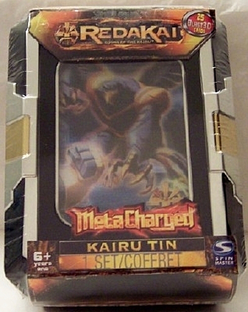 Redakai Metacharged Kairu Tin Set With 25 Blast3D Cards Sealed 