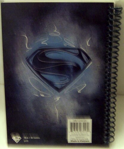 Superman Man Of Steel DC Comics Spiral Notebook 100 Sheets New Back