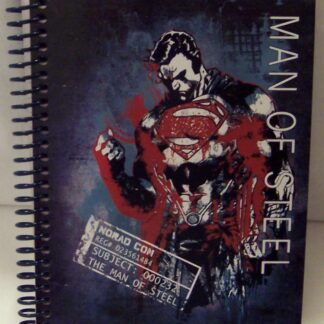 Superman Man Of Steel DC Comics Spiral Notebook 100 Sheets New Front