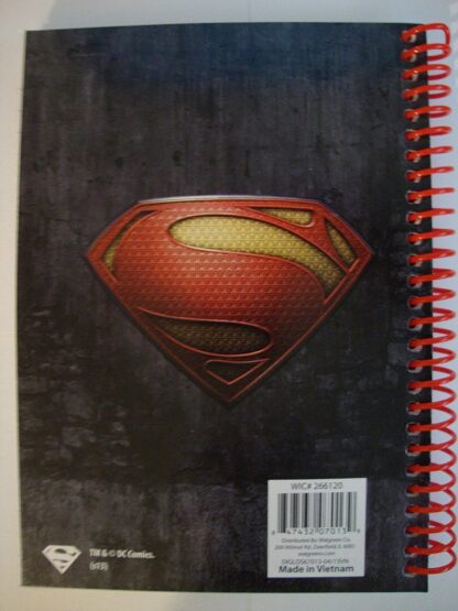 Superman Man Of Steel Smallville Destroyed DC Comics Notebook New Back