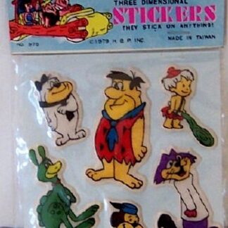 The Flintstones #6 Full Color Vintage 1979 Dimensional Stickers New In Pack Front