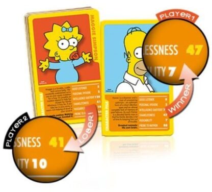Top Trumps The Simpsons Classic Collection Vol. 1 Card Game New Stock Photo Cards