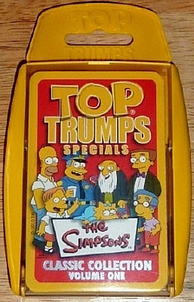 Top Trumps The Simpsons Classic Collection Vol. 1 Card Game New Front