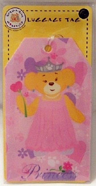 Build-A-Bear Princess Luggage Tag New In Pack Front