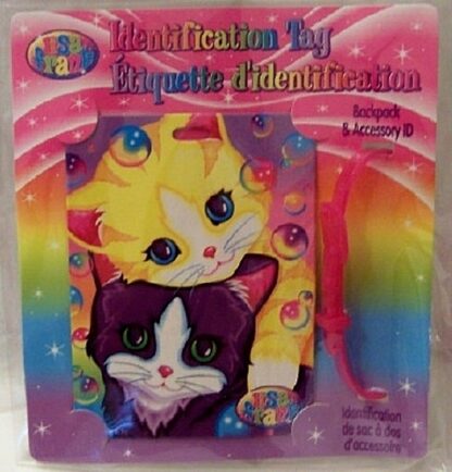 Lisa Frank Kittens Cats Identification Tag Front