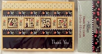 Mary Engelbreit Love Home Family Friend #8 Thank You Cards New Front