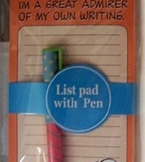 Peanuts Snoopy Magnetic List Pad with Pen New Front