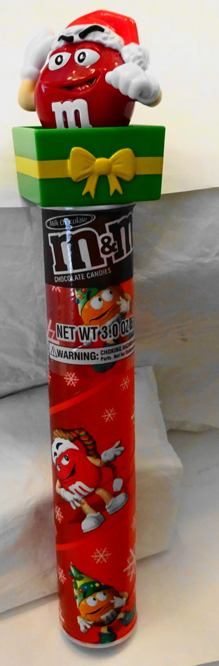 M&M'S Santa M & M'S Red Christmas Topper New Front