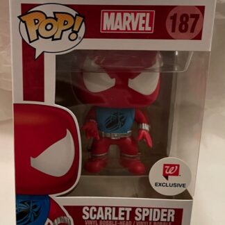 Marvel Funko Pop Scarlet Spider Walgreens Exclusive #187 Bobble-Head Figure New In Box Front