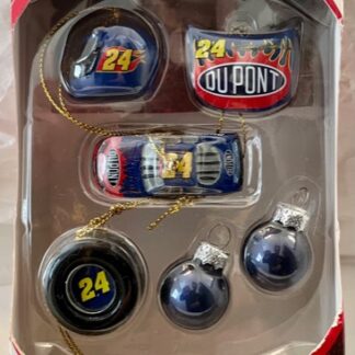 Jeff Gordon Mini Ornaments 6 Piece Set New In Box Front