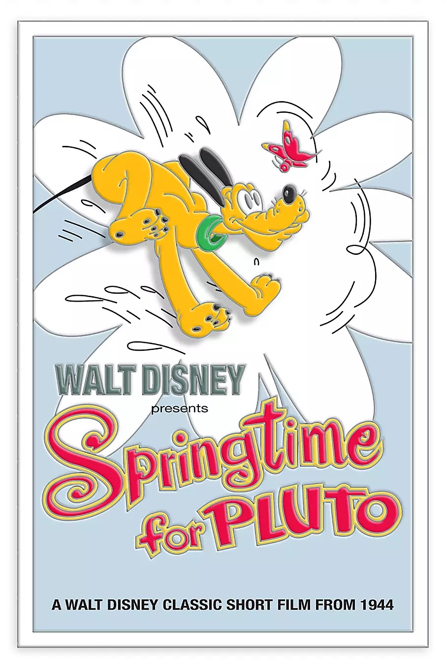 Disney Springtime Pluto Pin Limited Edition Stock Photo