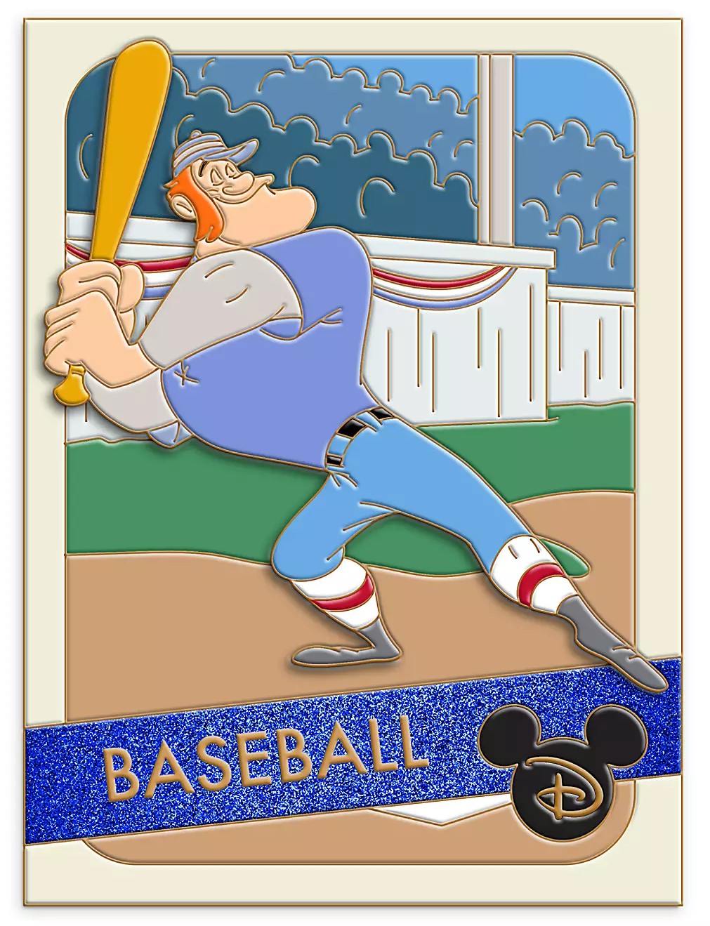 Casey At The Bat Baseball Trading Card Series Limited Edition Pin Stock Photo