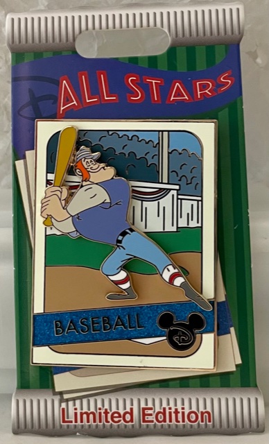 Disney Casey Baseball Pin Trading Card Series Limited Edition New On Card Front