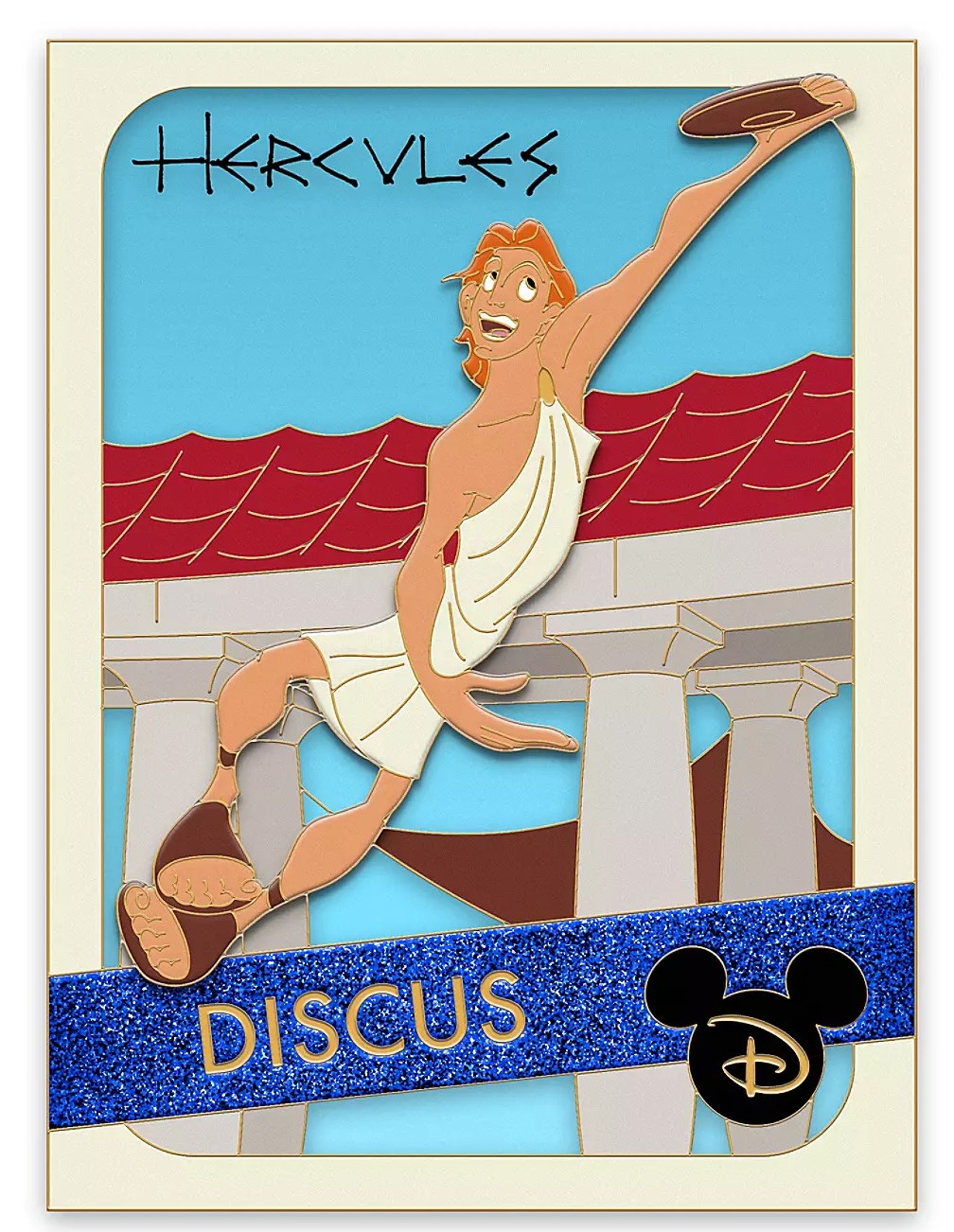 Disney Hercules Discus Pin Trading Cards Series Limited Edition New Stock Photo