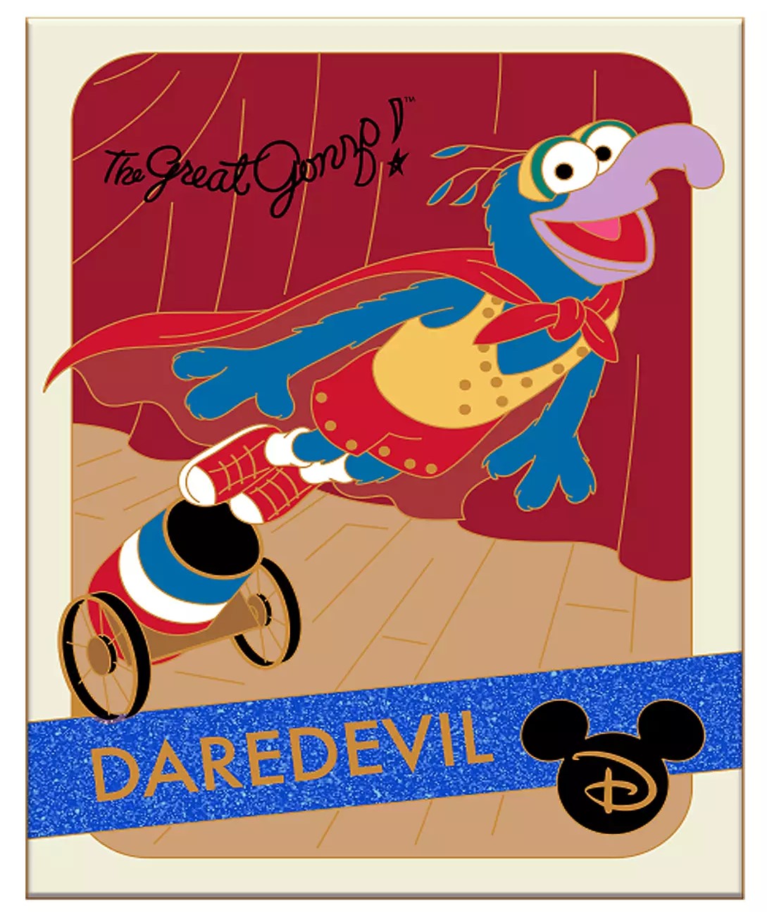 Disney Muppets Gonzo Pin Trading Card Series Limited Edition New Stock Photo