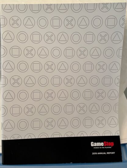 GameStop 2019 Annual Report New Front