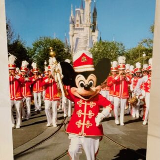 WDW Mickey Band Postcard MK New Front