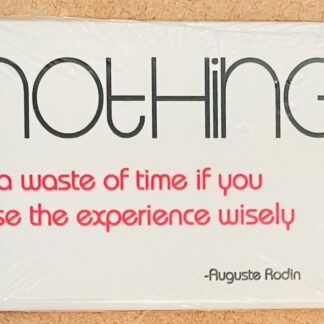 Nothing Rodin Quote Magnet New Front
