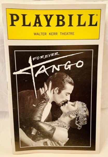 Playbill Forever Tango Black & White Cover 1997 Gently Used Front