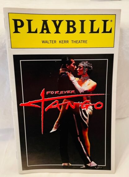 Playbill Forever Tango Color Cover 1997 Gently Used Front