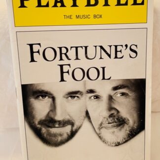 Playbill Fortune's Fool 2002 Gently Used Front