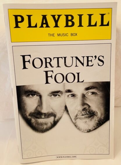 Playbill Fortune's Fool 2002 Gently Used Front