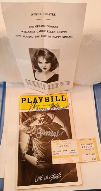 Playbill Grease Autographed 1994 Gently Used With Insert and Ticket Stub
