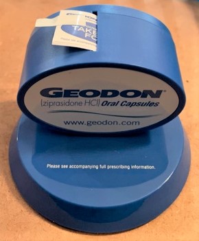 Pfizer Geodon 2006 Paperweight Sticker Dispenser Front 2
