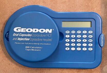 Pfizer Geodon BMI Calculator & Tape Measure New Front