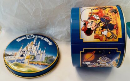 Disney WDW Mickey Tin Vintage Gently Used Lid Off