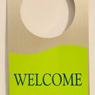 Janssen Door Knob Sign McNeil New WELCOME Side